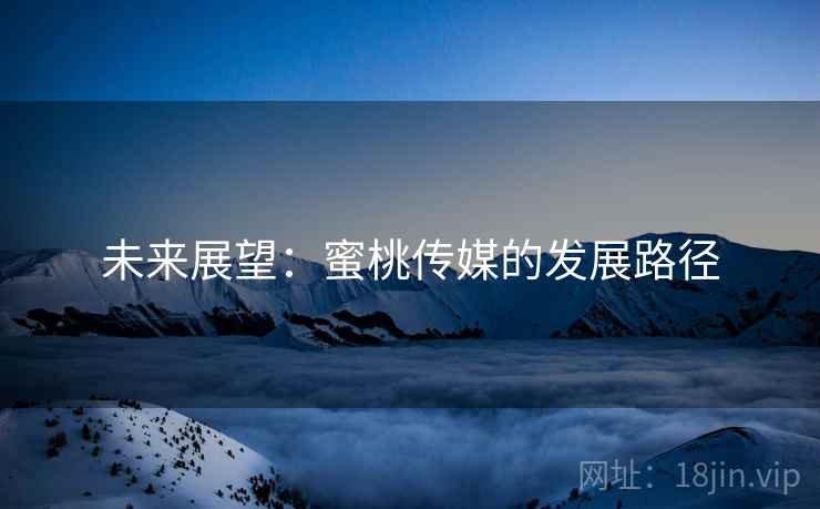 未来展望:蜜桃传媒的发展路径