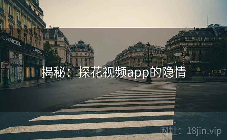 揭秘:探花视频app的隐情